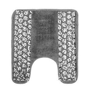 Sinatra Silver Bath Accessories Contour Mat - 24" W x 20" L